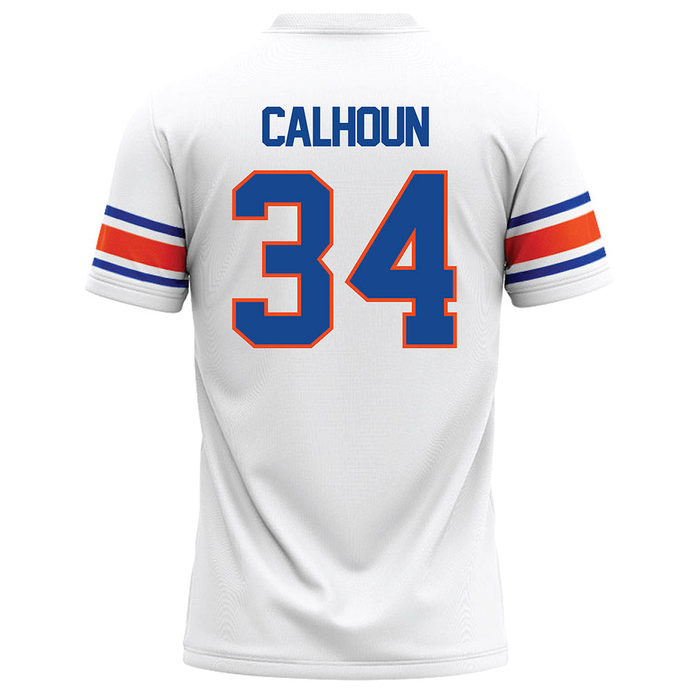 Boise State - NCAA Football : Dominik Calhoun - White Football Jersey-1