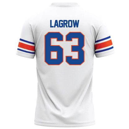 Boise State - NCAA Football : Connor LaGrow - White Football Jersey-1