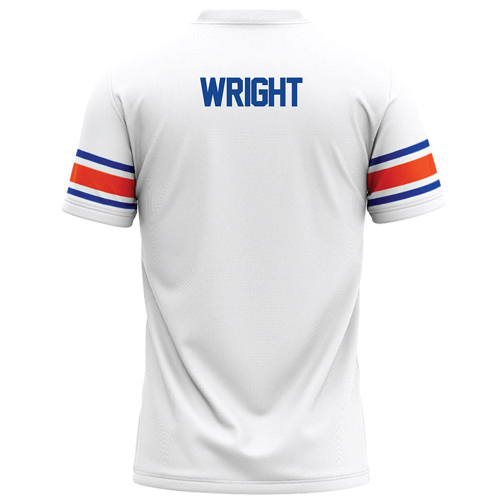 Boise State - NCAA Football : Akeem Wright - White Football Jersey-1