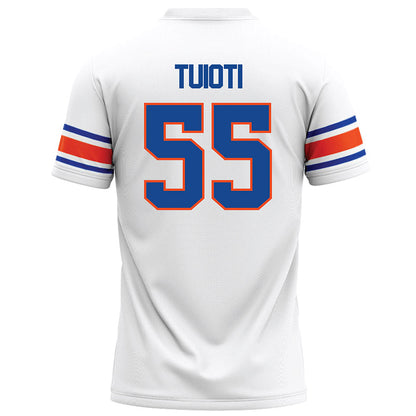 Boise State - NCAA Football : Mana Tuioti - White Football Jersey-1
