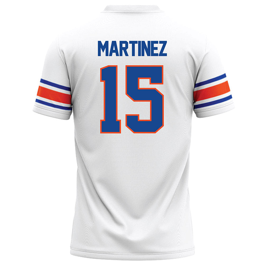 Boise State - NCAA Football : Zeke Martinez - White Football Jersey-1