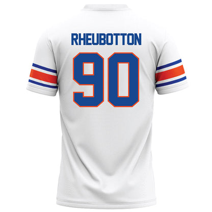 Boise State - NCAA Football : Drew Rheubotton - White Football Jersey-1