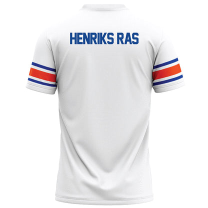 Boise State - NCAA Football : Gustaf Henriks Ras - White Football Jersey-1