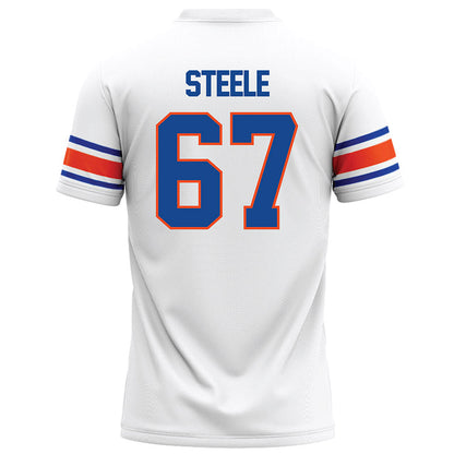Boise State - NCAA Football : Jason Steele - White Football Jersey-1