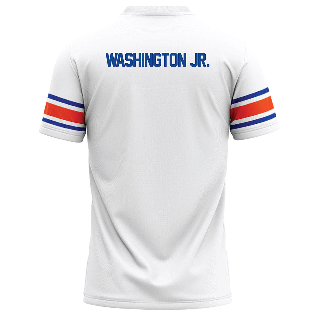 Boise State - NCAA Football : JeRico Washington Jr. - White Football Jersey-1