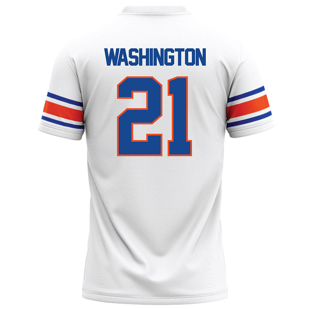 Boise State - NCAA Football : Zion Washington - White Football Jersey