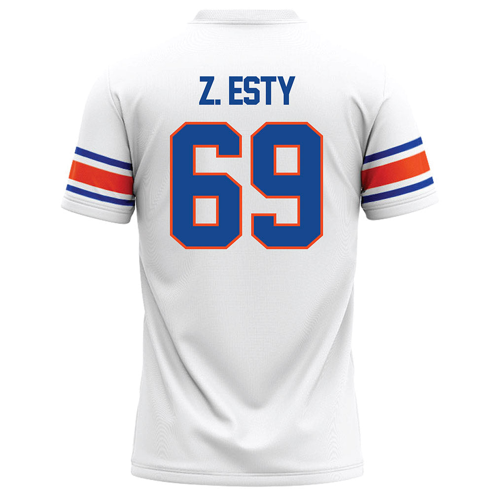 Boise State - NCAA Football : Zander Z. Esty - White Football Jersey-1