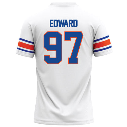 Boise State - NCAA Football : Mikaio Edward - White Football Jersey-1