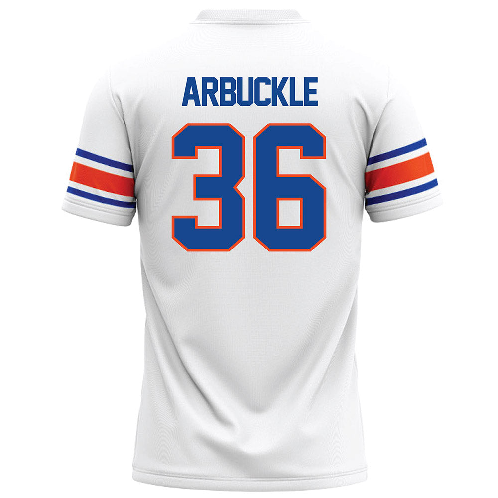 Boise State - NCAA Football : Jacob Arbuckle - White Football Jersey-1