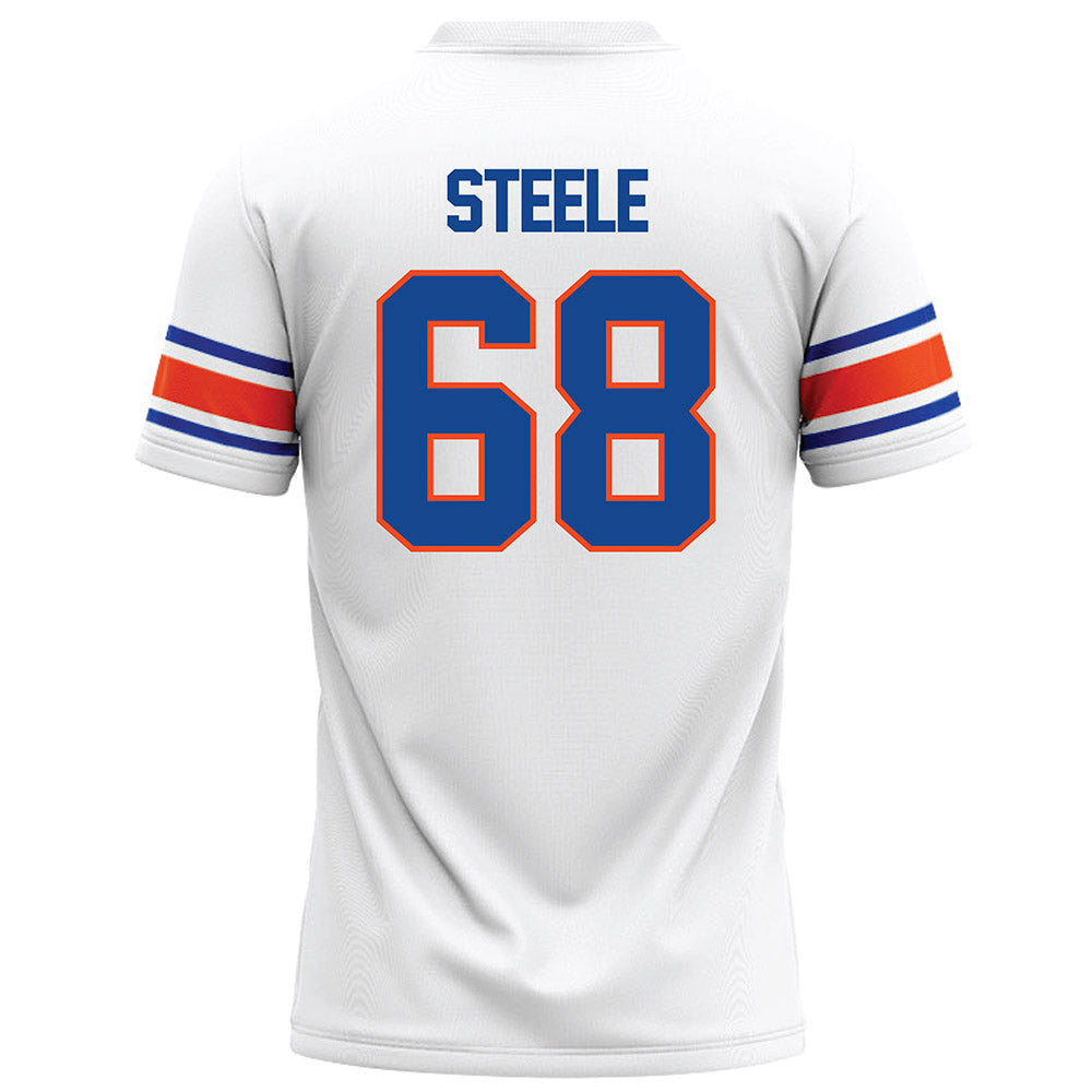Boise State - NCAA Football : Jake Steele - White Football Jersey-1
