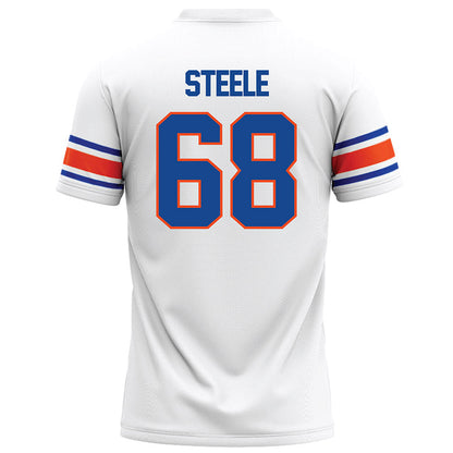 Boise State - NCAA Football : Jake Steele - White Football Jersey-1