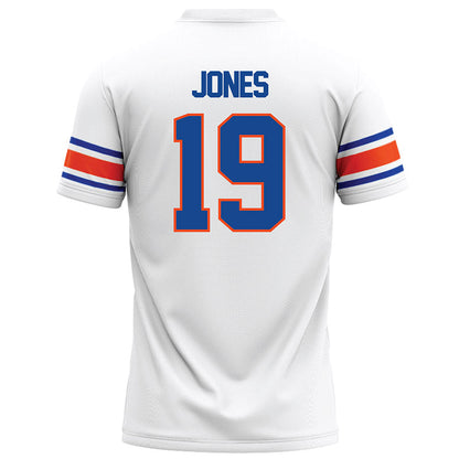 Boise State - NCAA Football : Rasean Jones - White Football Jersey-1