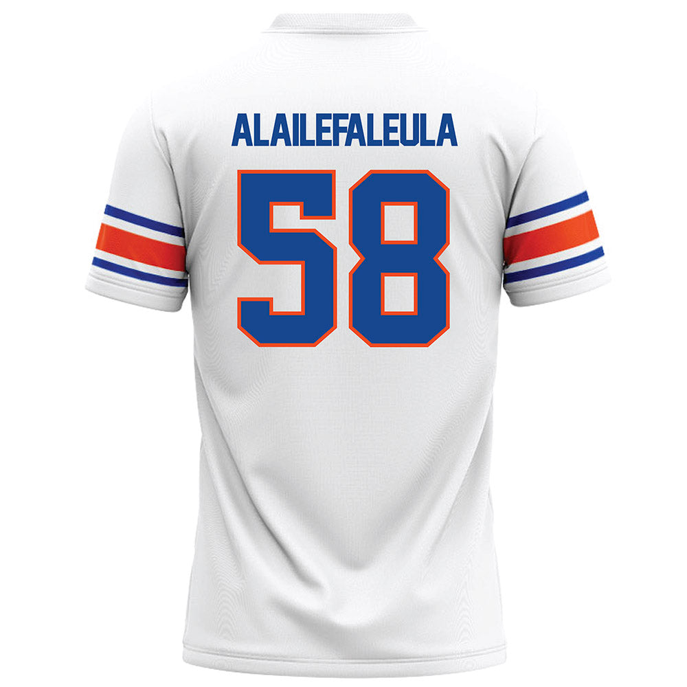 Boise State - NCAA Football : Deuce Alailefaleula - White Football Jersey-1