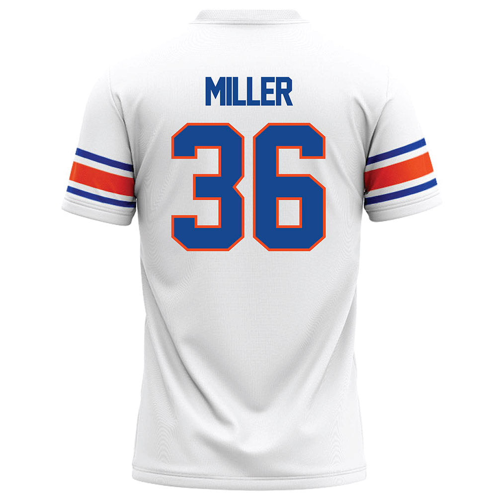 Boise State - NCAA Football : Cole Miller - White Football Jersey-1