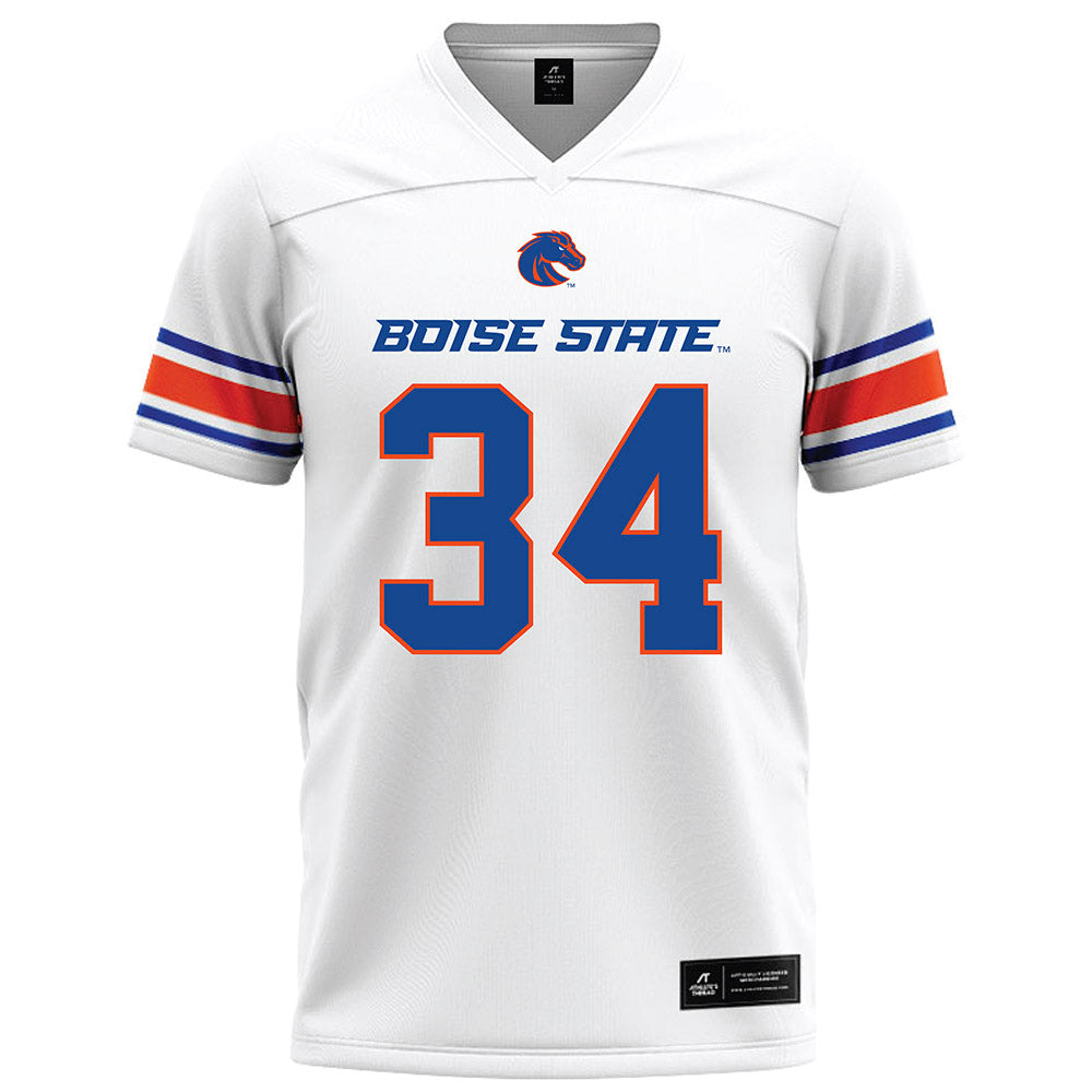Boise State - NCAA Football : Dominik Calhoun - White Football Jersey-0