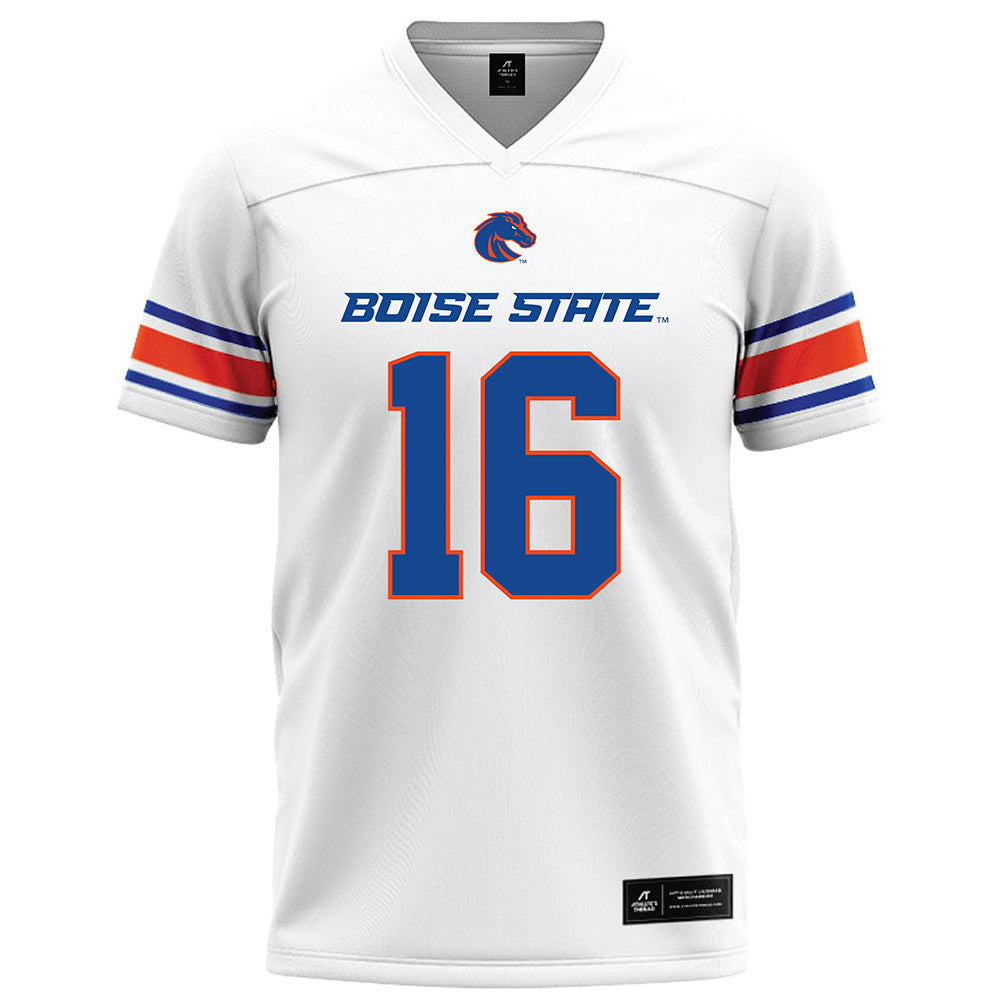Boise State - NCAA Football : Jackson Taylor - White Football Jersey-0