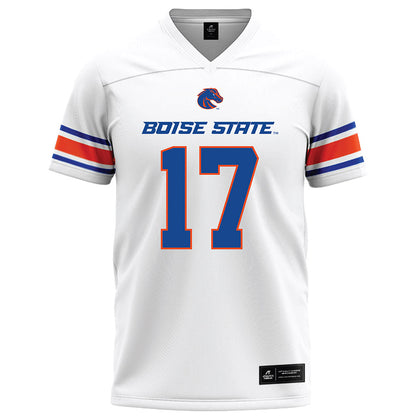 Boise State - NCAA Football : Logan Brantley - White Football Jersey-0