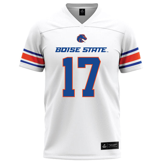 Boise State - NCAA Football : Logan Brantley - White Football Jersey-0