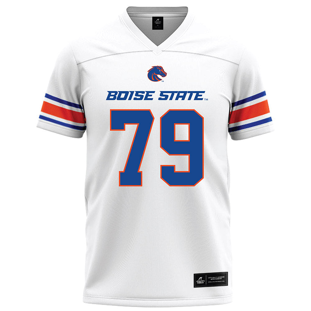 Boise State - NCAA Football : Connor Warkentin - White Football Jersey-0