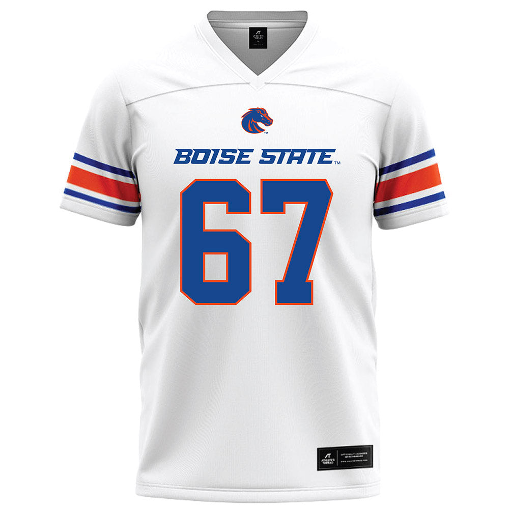 Boise State - NCAA Football : Jason Steele - White Football Jersey-0