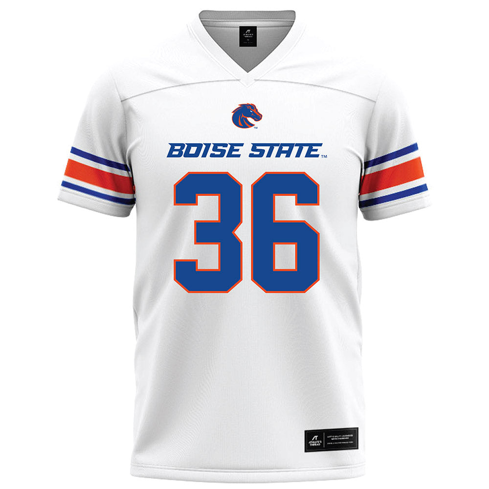 Boise State - NCAA Football : Cole Miller - White Football Jersey-0