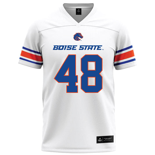 Boise State - NCAA Football : Ryan Brekke - White Football Jersey-0