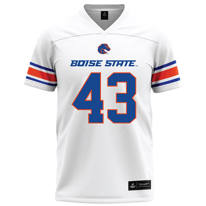 Boise State - NCAA Football : Jake Ripp - White Football Jersey-0