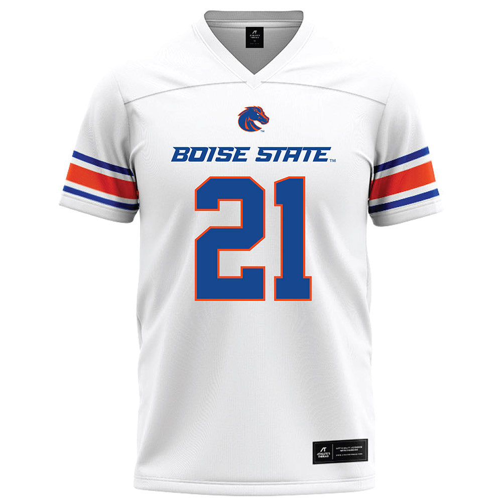 Boise State - NCAA Football : Zion Washington - White Football Jersey