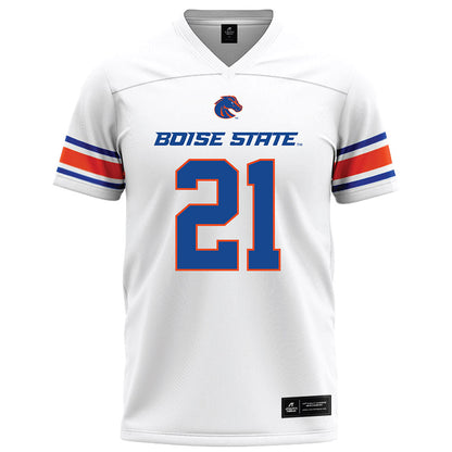 Boise State - NCAA Football : Zion Washington - White Football Jersey