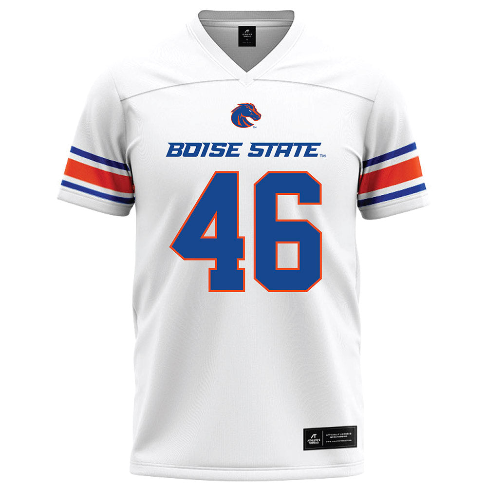Boise State - NCAA Football : Carter Kuchenbuch - White Football Jersey-0