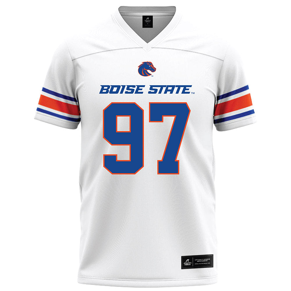 Boise State - NCAA Football : Mikaio Edward - White Football Jersey-0