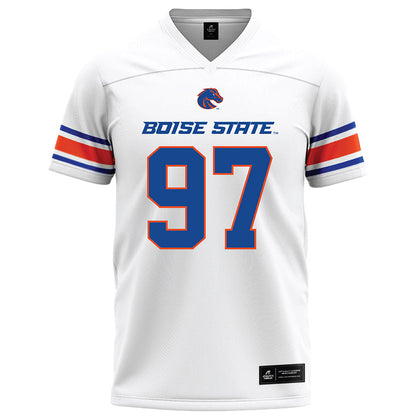 Boise State - NCAA Football : Mikaio Edward - White Football Jersey-0