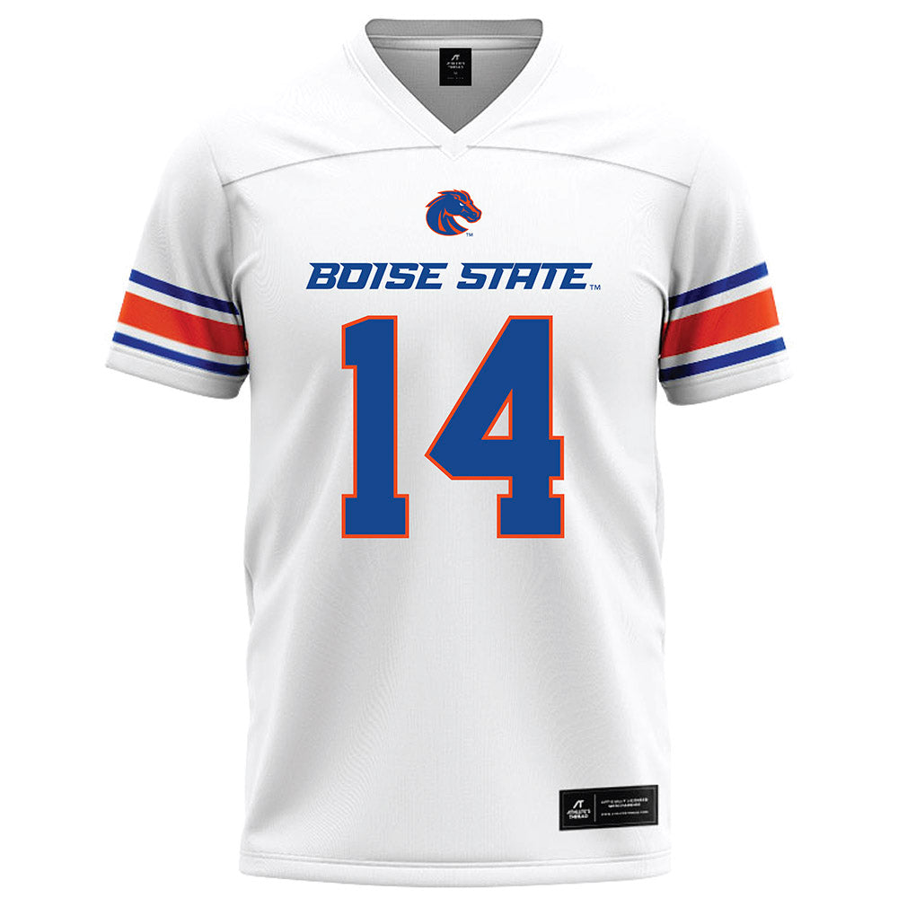 Boise State - NCAA Football : Max Cutforth - White Football Jersey-0