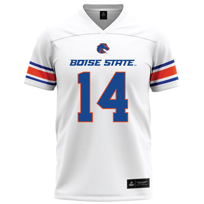Boise State - NCAA Football : Max Cutforth - White Football Jersey-0