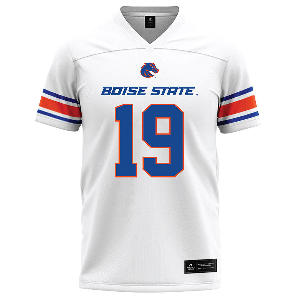 Boise State - NCAA Football : Rasean Jones - White Football Jersey-0