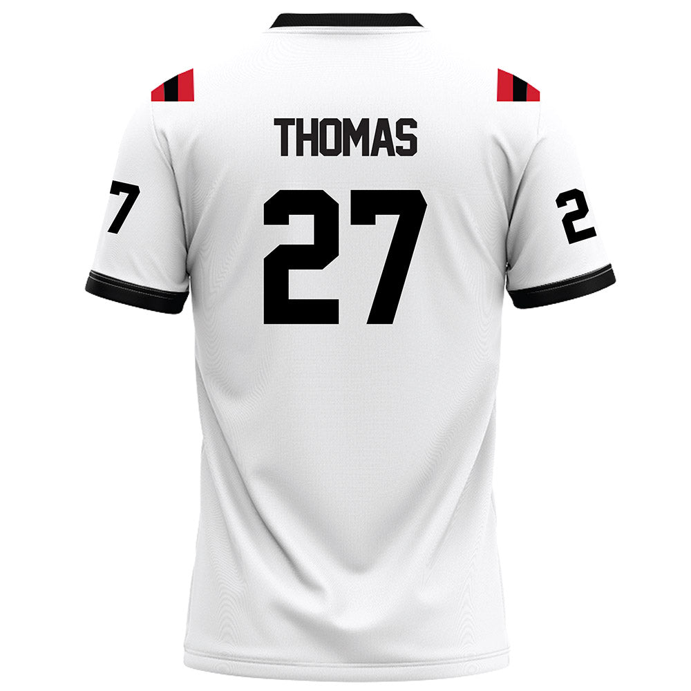 Arkansas State - NCAA Football : AJ Thomas - White Football Jersey-1