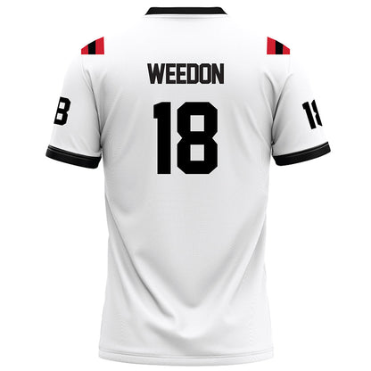 Arkansas State - NCAA Football : Malekhi Weedon - White Football Jersey-1