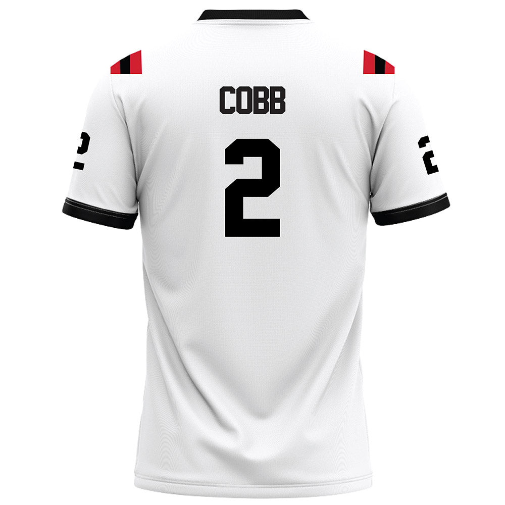 Arkansas State - NCAA Football : Chauncy Cobb - White Football Jersey-1