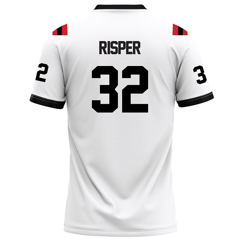 Arkansas State - NCAA Football : Paul Risper - White Football Jersey-1