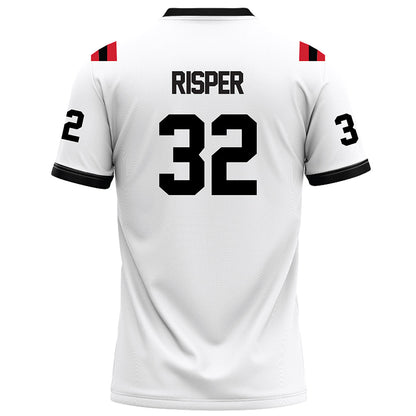 Arkansas State - NCAA Football : Paul Risper - White Football Jersey-1