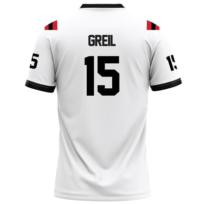 Arkansas State - NCAA Football : Brandon Greil - White Football Jersey