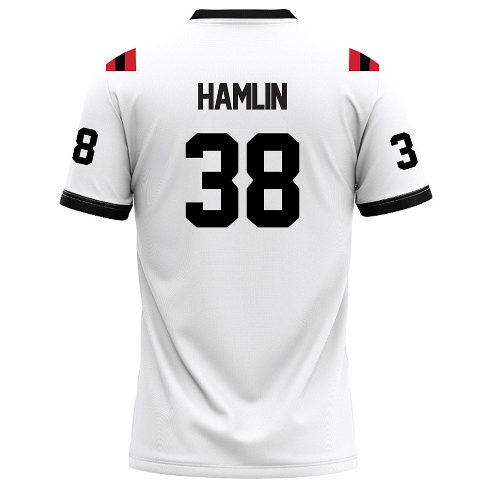 Arkansas State - NCAA Football : Noah Hamlin - White Football Jersey-1