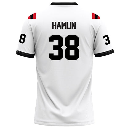 Arkansas State - NCAA Football : Noah Hamlin - White Football Jersey-1