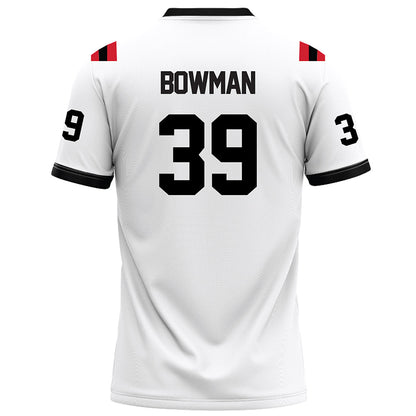 Arkansas State - NCAA Football : Ethan Bowman - White Football Jersey-1