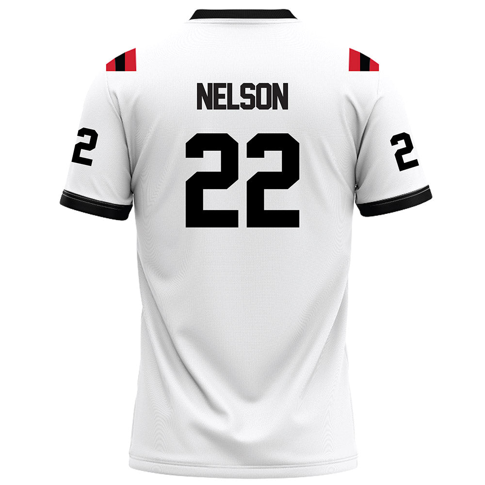 Arkansas State - NCAA Football : Nigel Nelson - White Football Jersey-1