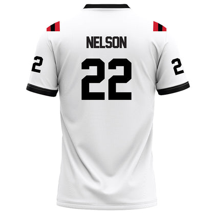 Arkansas State - NCAA Football : Nigel Nelson - White Football Jersey-1