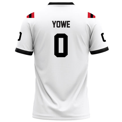 Arkansas State - NCAA Football : Trenton Yowe - White Football Jersey-1