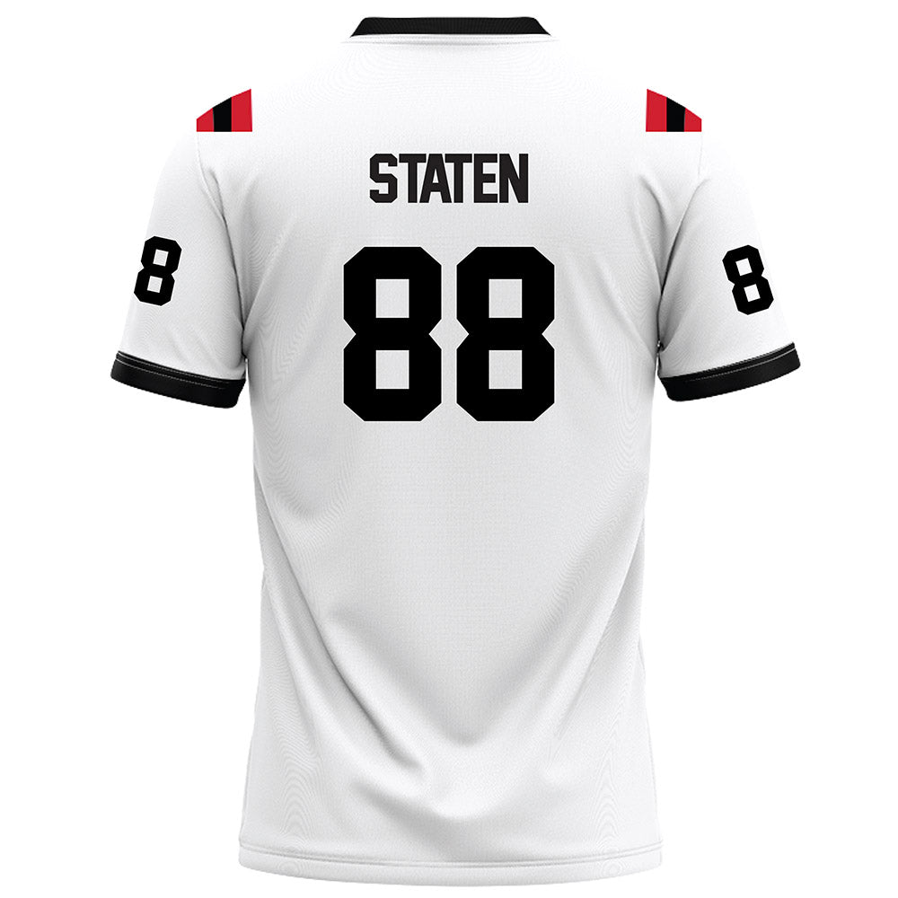 Arkansas State - NCAA Football : Andrew Staten - White Football Jersey-1