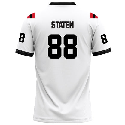 Arkansas State - NCAA Football : Andrew Staten - White Football Jersey-1