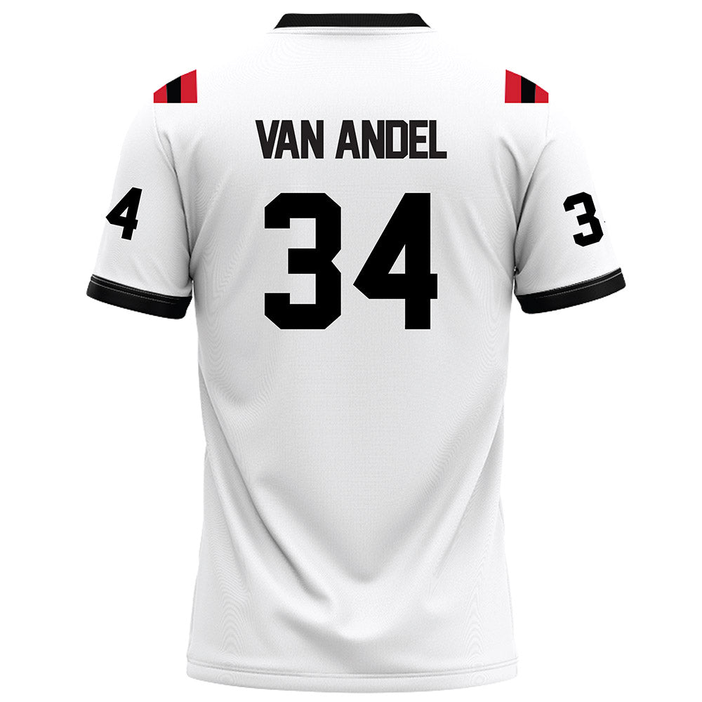 Arkansas State - NCAA Football : Clune Van Andel - White Football Jersey